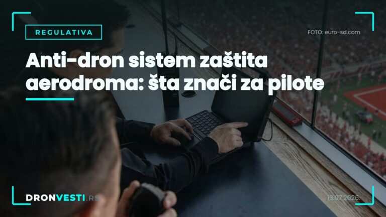 Anti dron sistem zaštita aerodroma sa RF senzorima i radarom pored piste