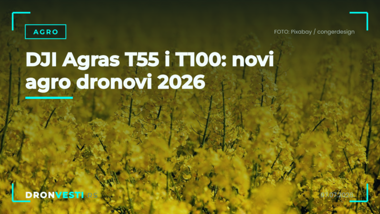 DJI Agras T55 i T100: novi agro dronovi 2026