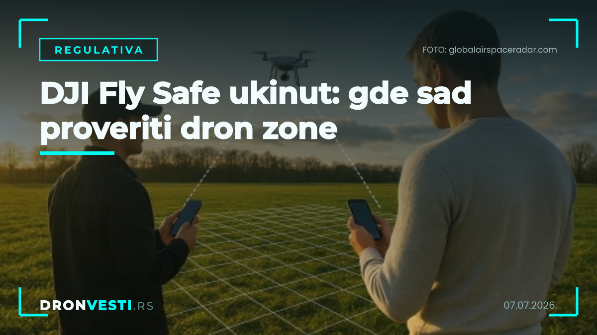 Provera zabranjene zone za dron u Srbiji na mapi vazdušnog prostora