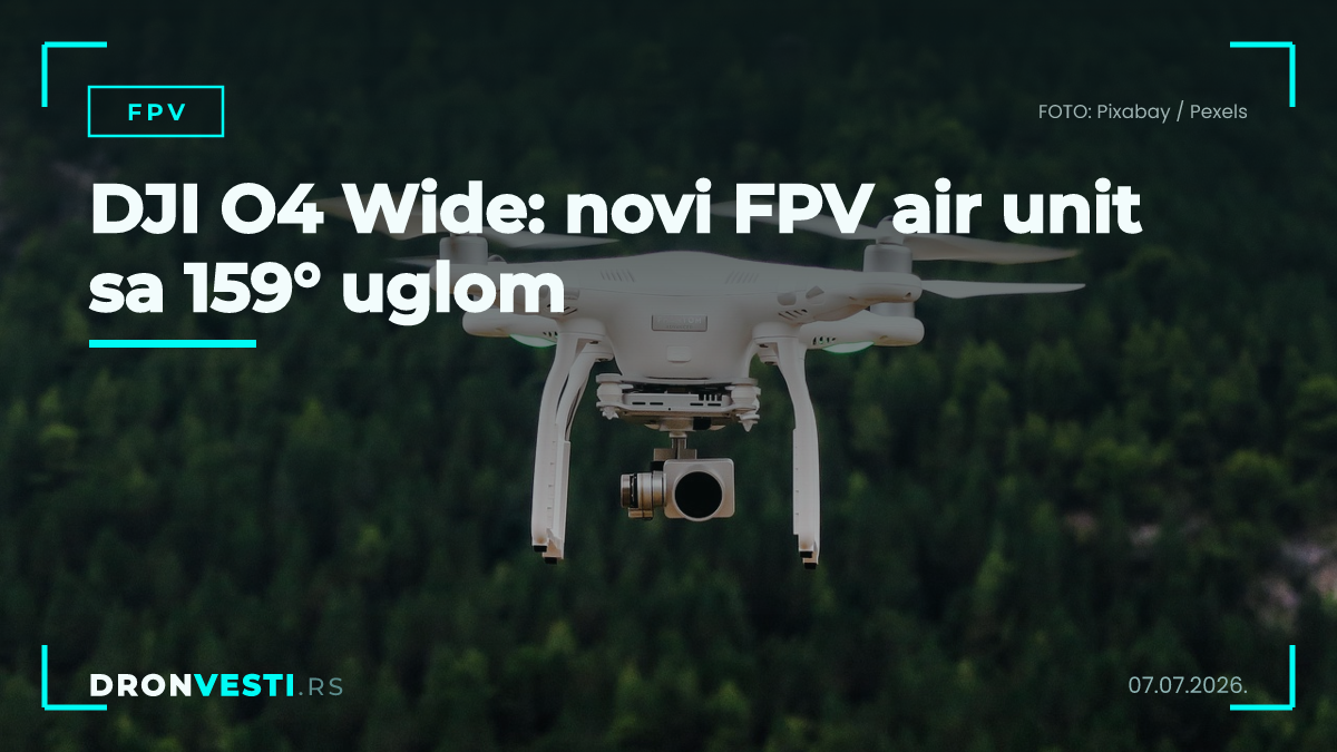 DJI O4 Wide: novi FPV air unit sa 159° uglom