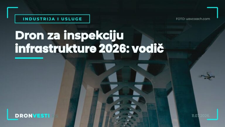 Dron za inspekciju infrastrukture snima dalekovod termalnom kamerom
