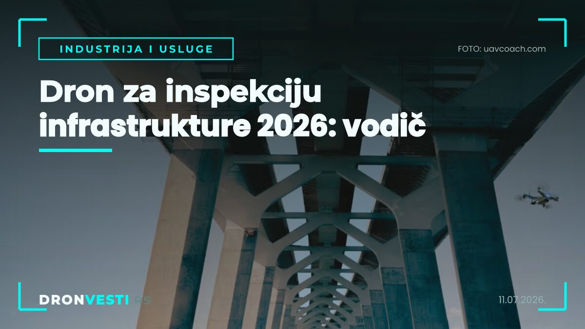 Dron za inspekciju infrastrukture snima dalekovod termalnom kamerom