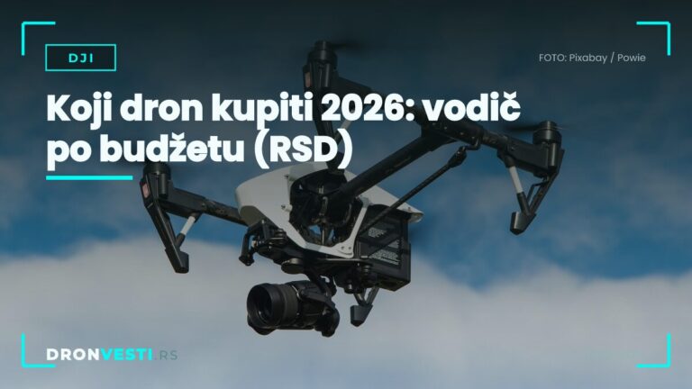 Koji dron kupiti 2026 - DJI modeli po budžetu sa cenama u dinarima