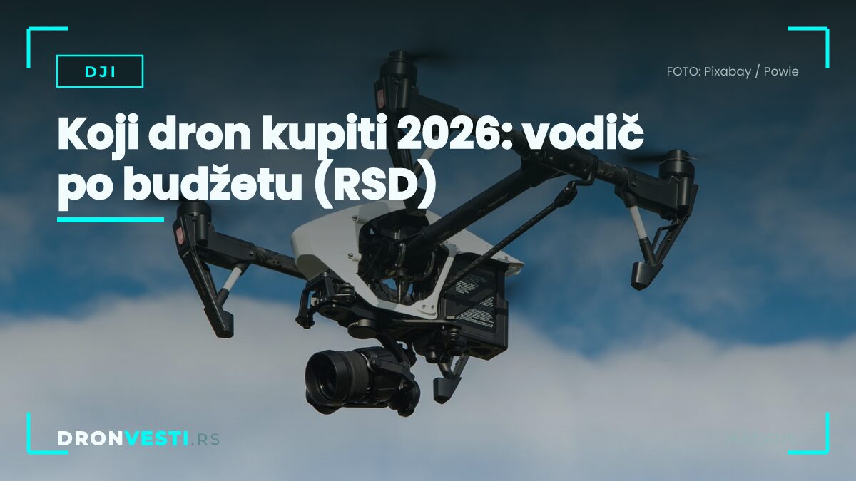 Koji dron kupiti 2026 - DJI modeli po budžetu sa cenama u dinarima