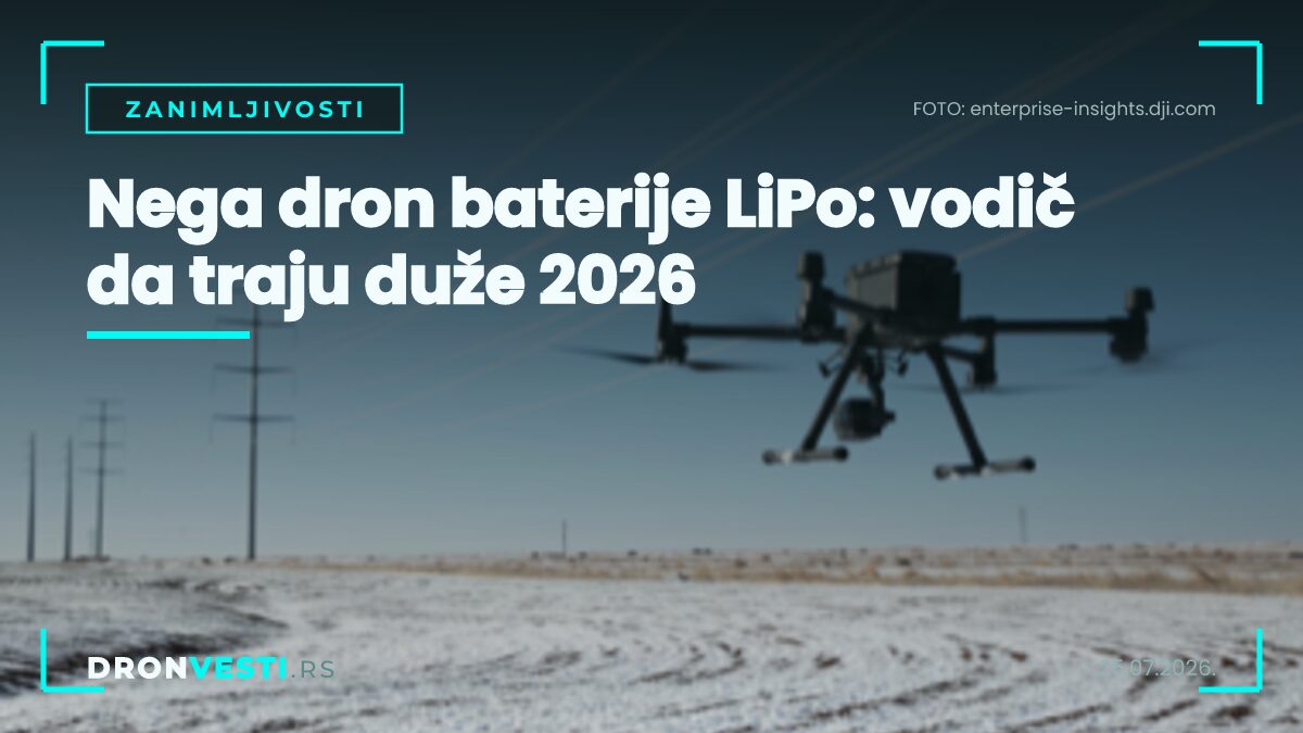 Nega dron baterije LiPo — skladištenje i provera napona LiPo baterija