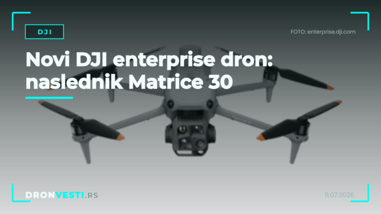 Novi DJI enterprise dron naslednik Matrice 30 u letu