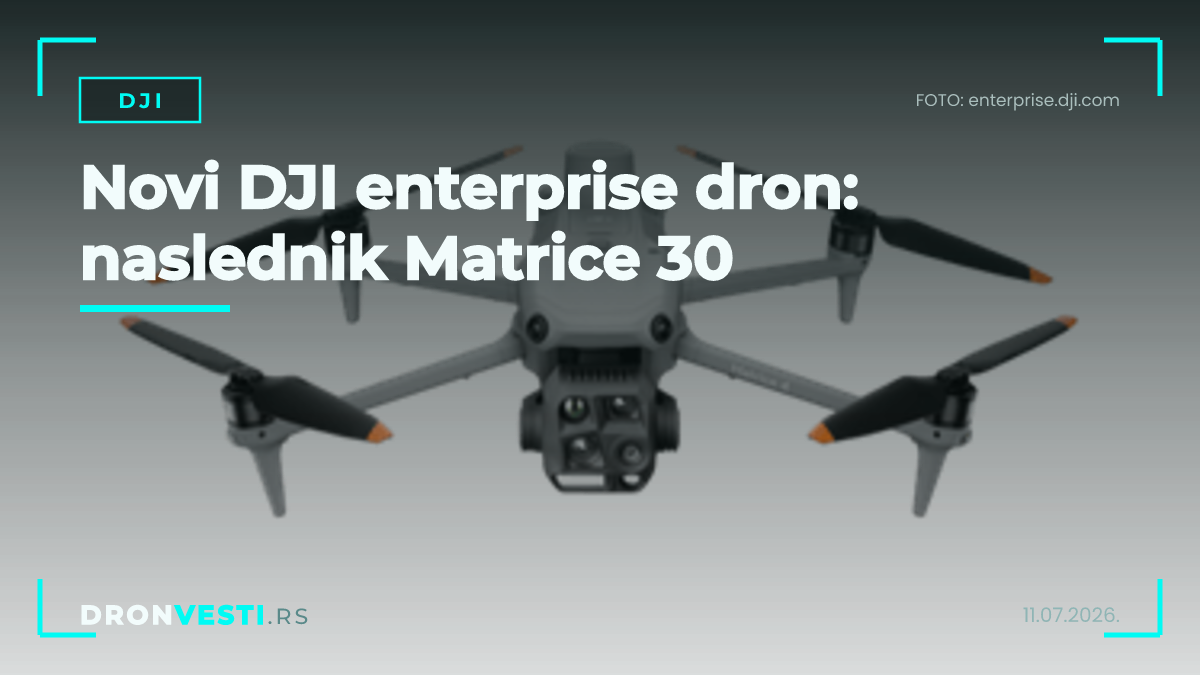 Novi DJI enterprise dron naslednik Matrice 30 u letu