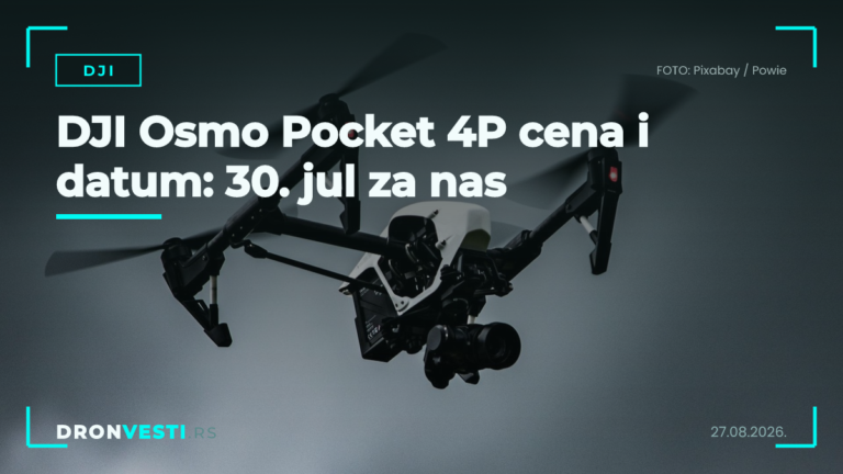 DJI Osmo Pocket 4P cena i datum: 30. jul za nas