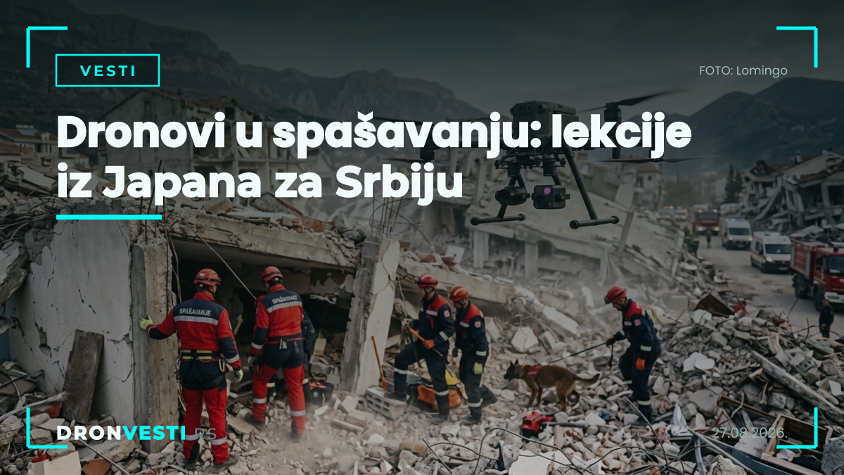 Dronovi u spašavanju: lekcije iz Japana za Srbiju