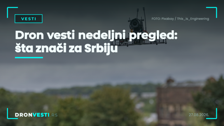 Dron vesti nedeljni pregled: šta znači za Srbiju