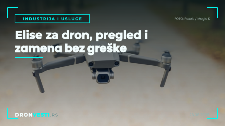 Pilot pregleda elise za dron pre poletanja