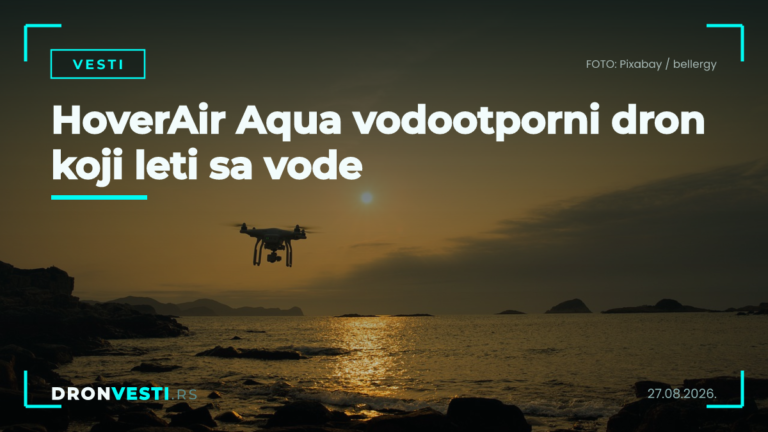 HoverAir Aqua vodootporni dron koji leti sa vode