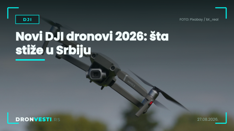 Novi DJI dronovi 2026: šta stiže u Srbiju