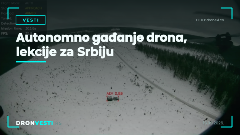 autonomno gađanje drona na testnom poligonu