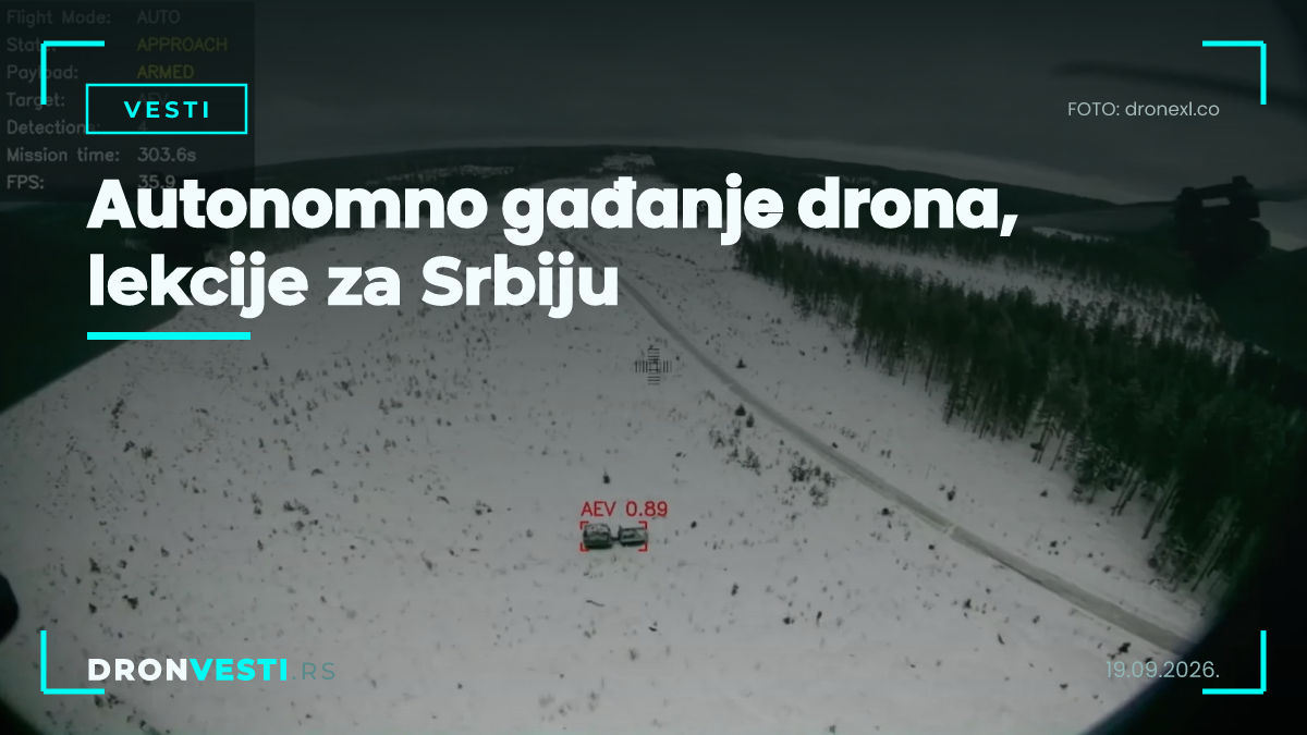 autonomno gađanje drona na testnom poligonu