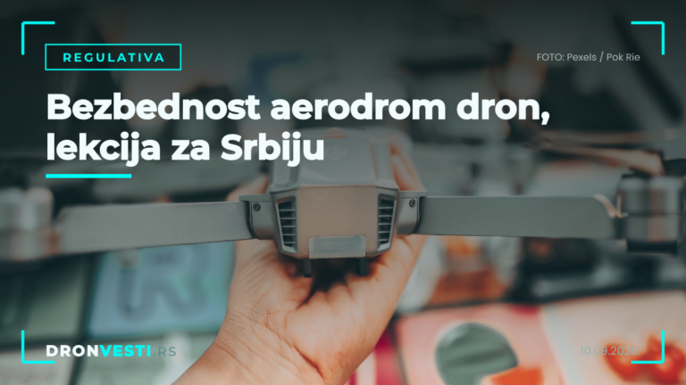 bezbednost aerodroma od dronova u blizini državnog aviona