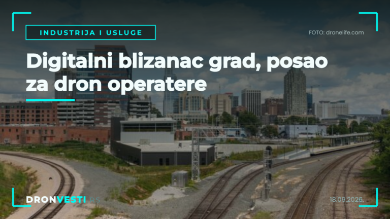 Digitalni blizanac grad prikazan kroz 3D model nastao dron snimanjem