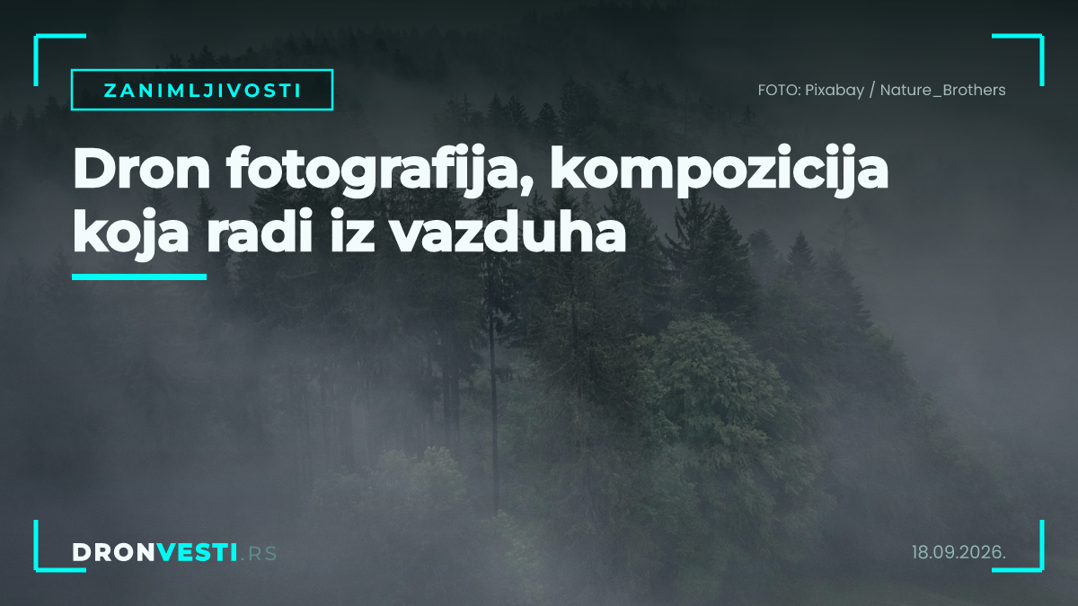 Dron fotografija iznad tvrđave u Srbiji sa jakom kompozicijom