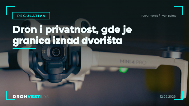 Dron i privatnost iznad dvorišta u Srbiji
