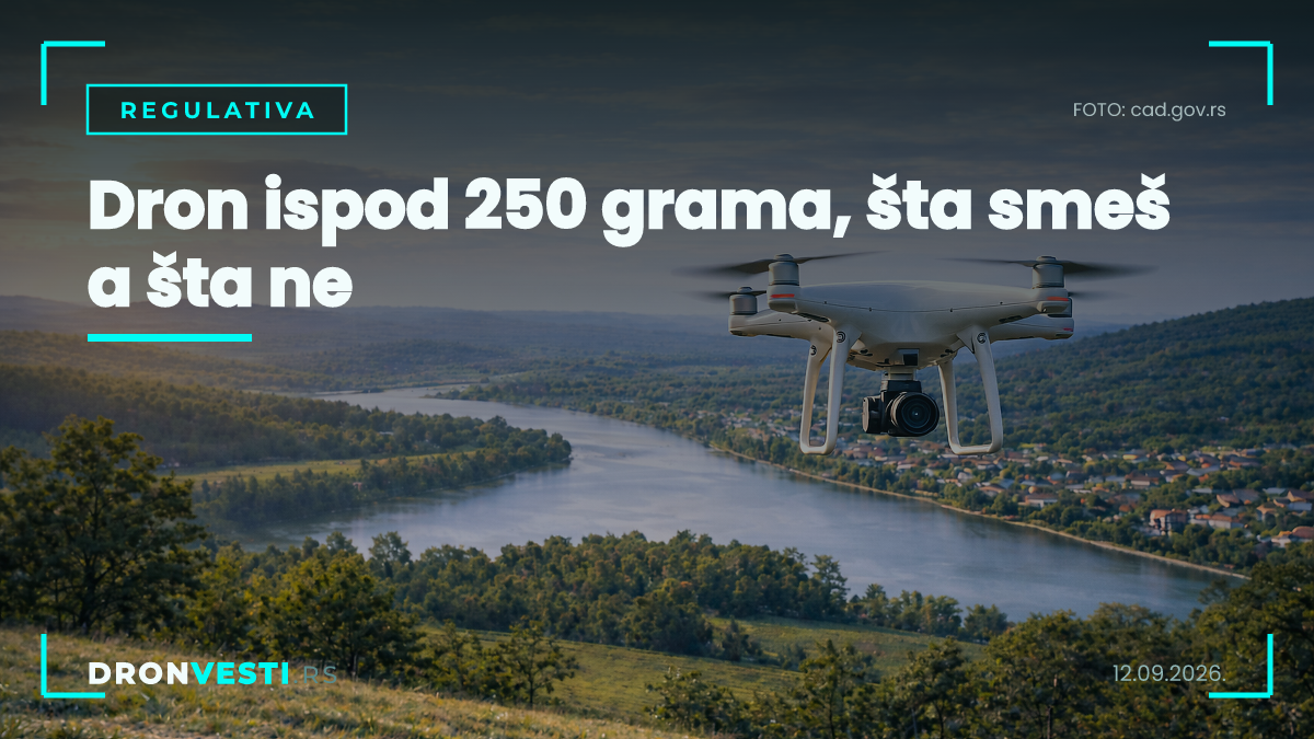 dron ispod 250 grama i pravila letenja u Srbiji
