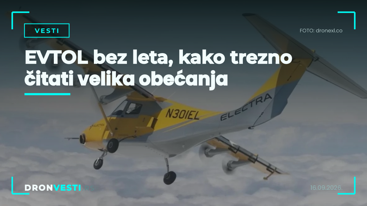 eVTOL bez leta, prototip na pisti tokom industrijskog foruma