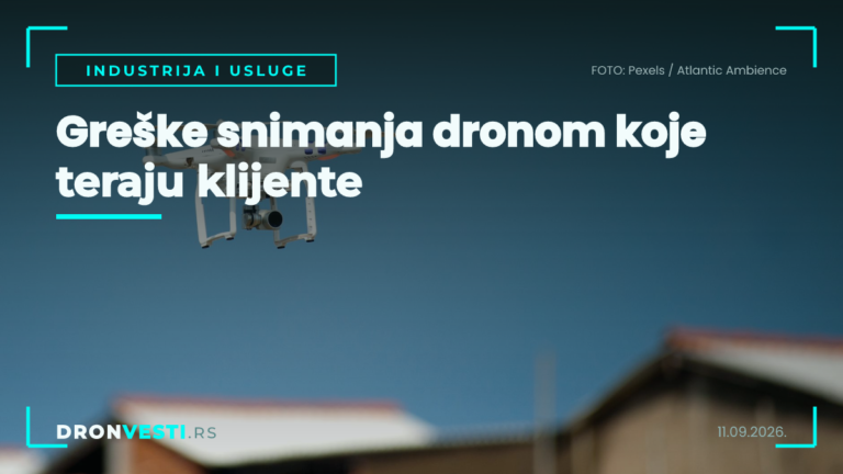 Greške snimanja dronom na komercijalnom snimanju objekta