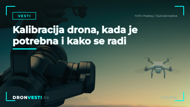 kalibracija drona na otvorenom bez metalnih smetnji