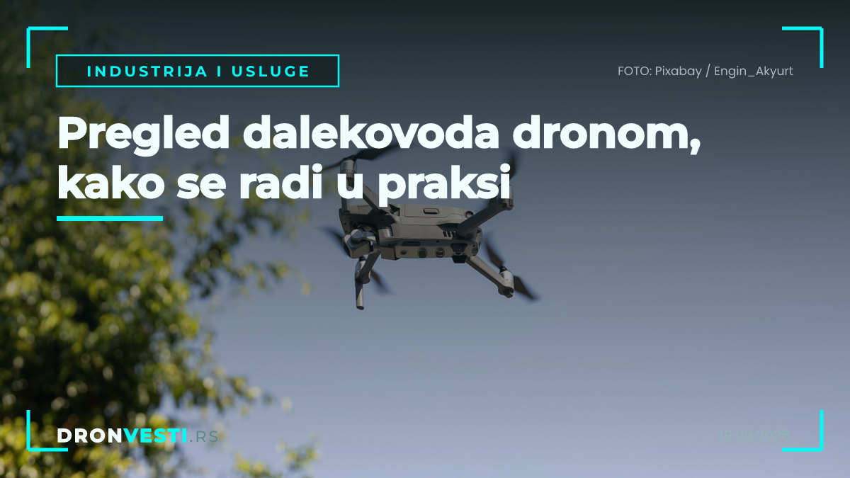 Pregled dalekovoda dronom uz termalnu kameru i kontrolu izolatora