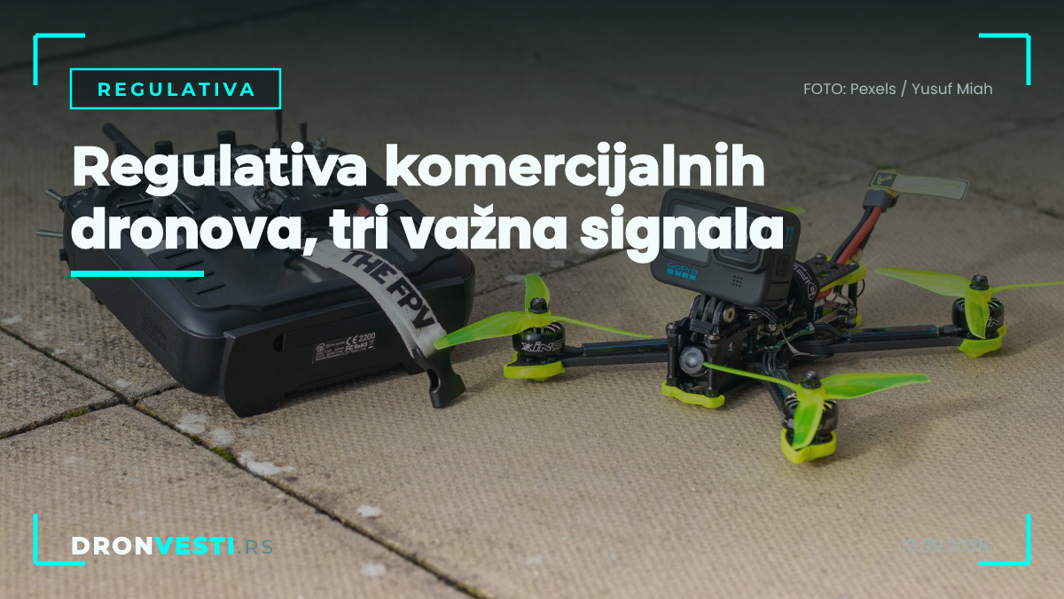 regulativa komercijalnih dronova i padobranski sistem na komercijalnom dronu