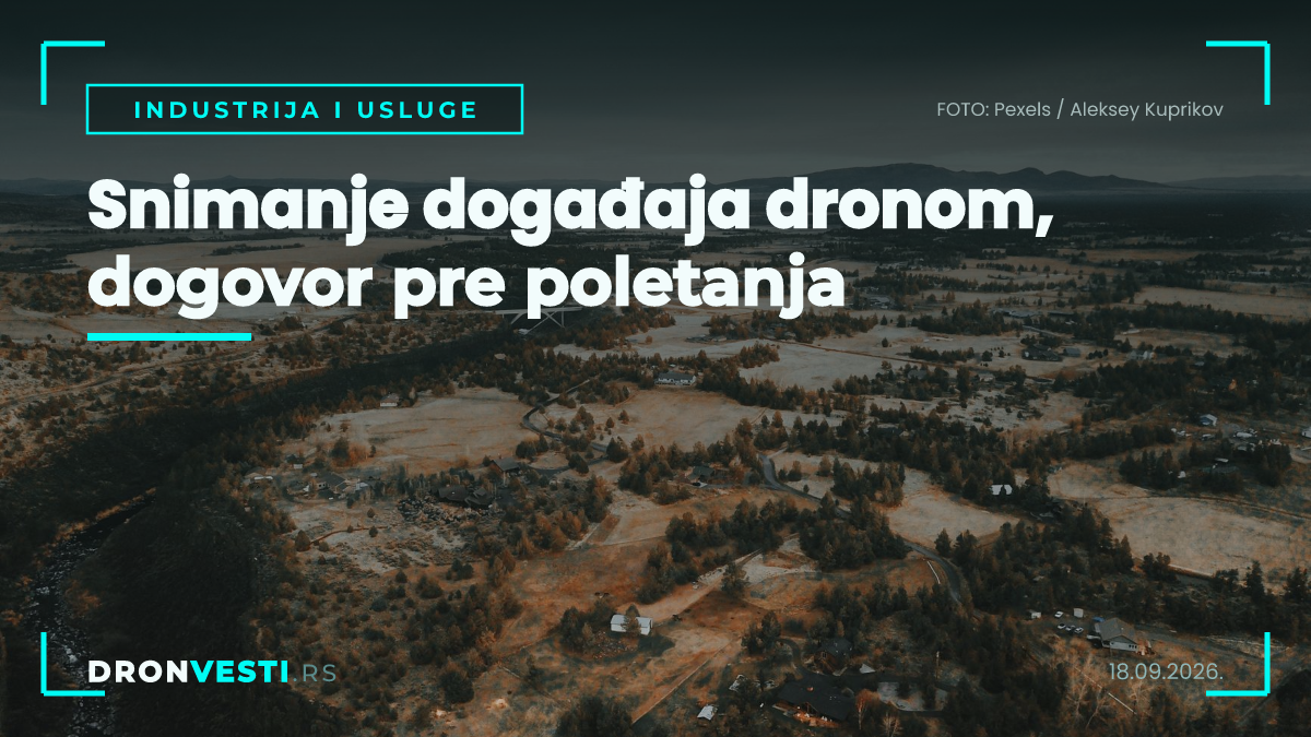 snimanje događaja dronom na velikom događaju u Srbiji