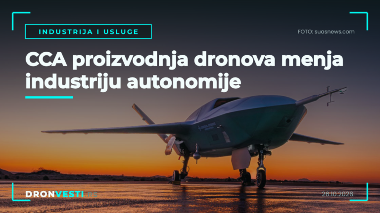CCA proizvodnja dronova u industrijskoj hali sa modularnim letelicama