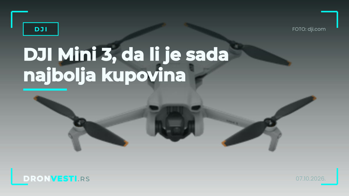 DJI Mini 3 kao pristupačna kupovina za nove pilote u Srbiji