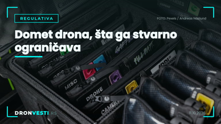 domet drona u realnim uslovima leta u Srbiji