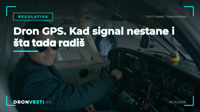 dron GPS problem u gradskoj zoni između zgrada