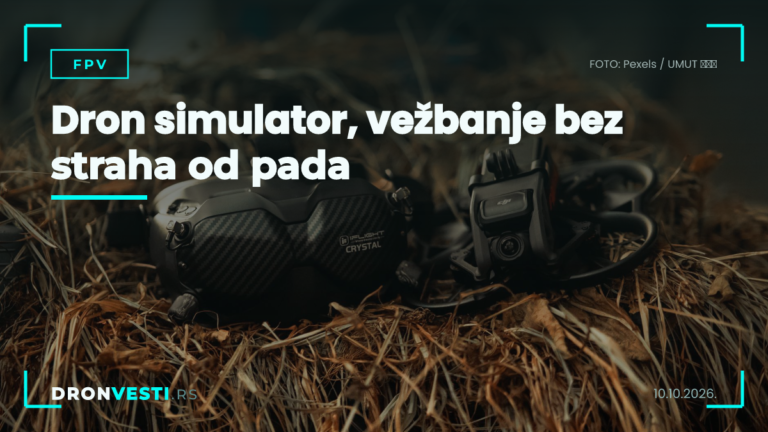 dron simulator za vežbanje FPV i klasičnih dronova