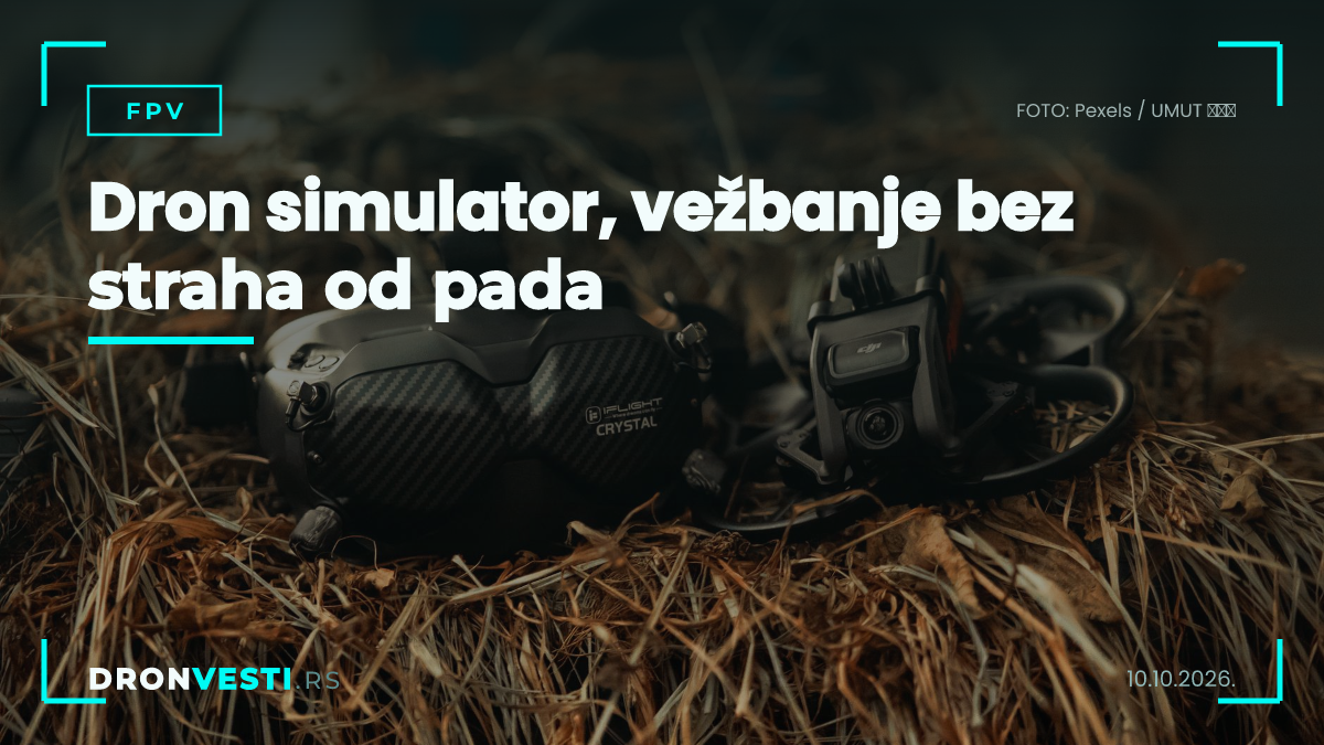 dron simulator za vežbanje FPV i klasičnih dronova