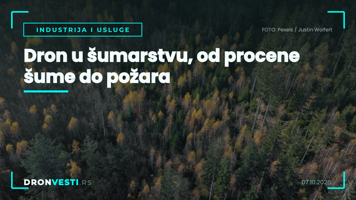 Dron u šumarstvu tokom procene stanja šume i ranog otkrivanja požara