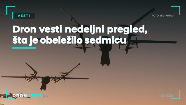 dron vesti nedeljni pregled, dostavni dron iznad naselja