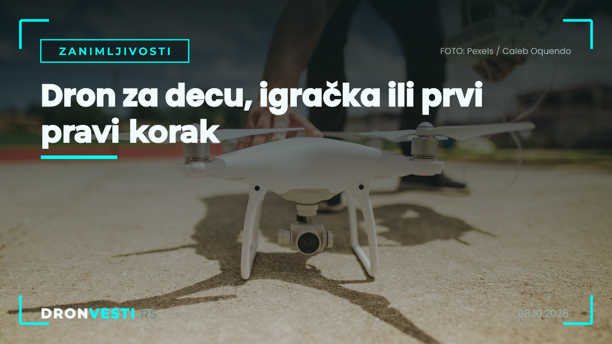 dron za decu uz nadzor roditelja u bezbednom prostoru