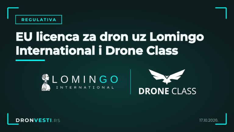 EU licenca za dron, logo Lomingo International i logo Drone Class