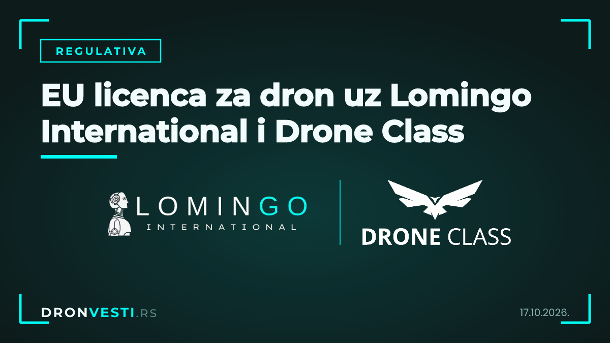 EU licenca za dron, logo Lomingo International i logo Drone Class