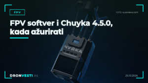 FPV softver i Chuyka 4.5.0 na ekranu pored FPV opreme