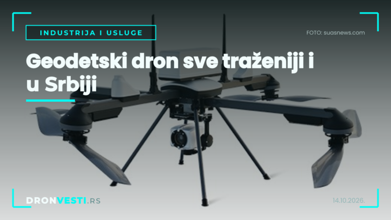 geodetski dron na zadatku mapiranja terena u Srbiji