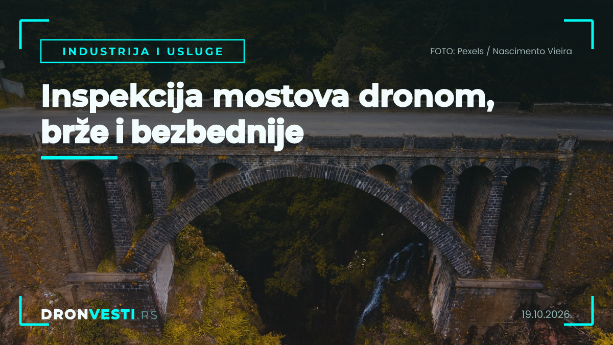 inspekcija mostova dronom tokom pregleda konstrukcije i spojeva