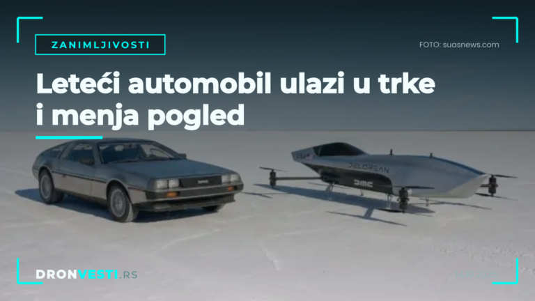 leteći automobil Airspeeder u trci