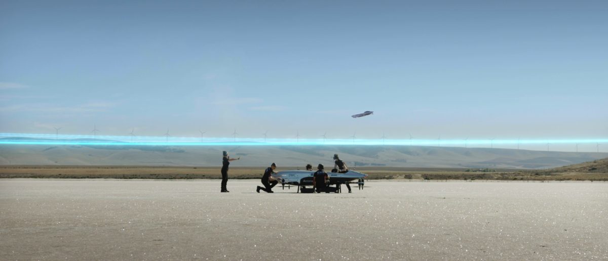 leteći automobil Airspeeder u trci