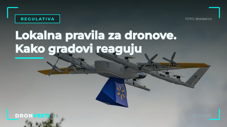 Lokalna pravila za dronove i dostavni dron iznad grada