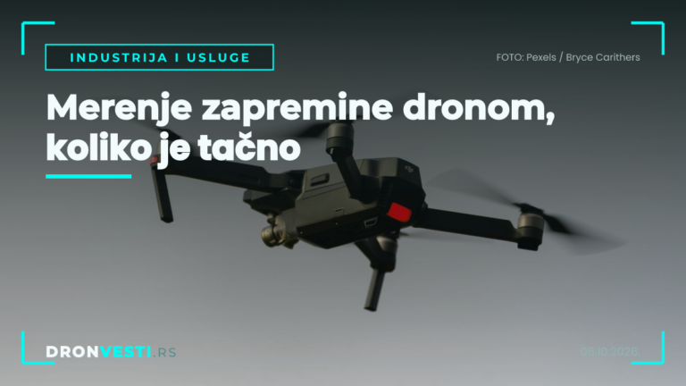 merenje zapremine dronom u kamenolomu