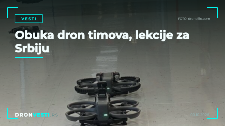 obuka dron timova za hitne službe na terenu