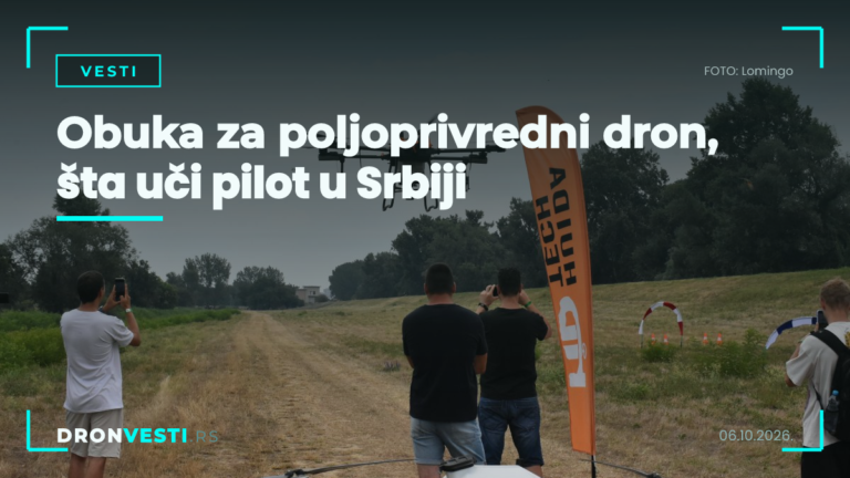 Obuka za poljoprivredni dron, šta uči pilot u Srbiji